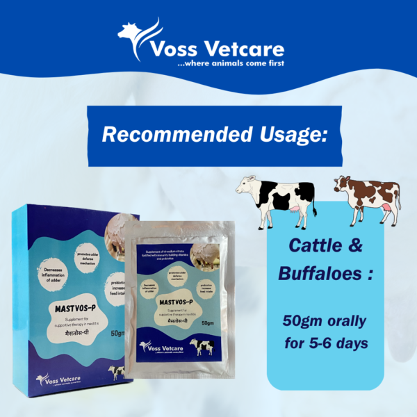 Mastvos-P Nutritional supplement for udder to prevent mastitis for Cow and Buffalo - Image 2
