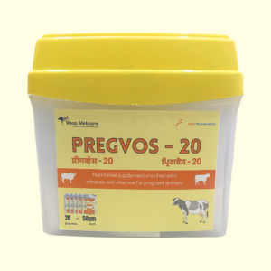 Pregvos-20 Nutritional supplement for Pregnant Animals for Cow and Buffalo