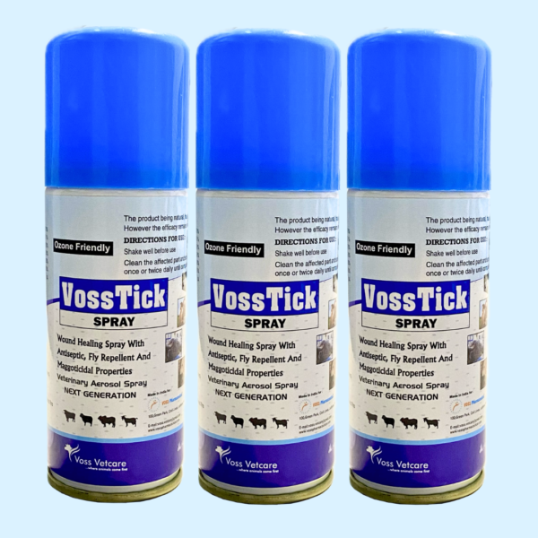 VossTick Spray for ticks, flies and mosquitoes for Dog, cat, cow, buffalo and all animals